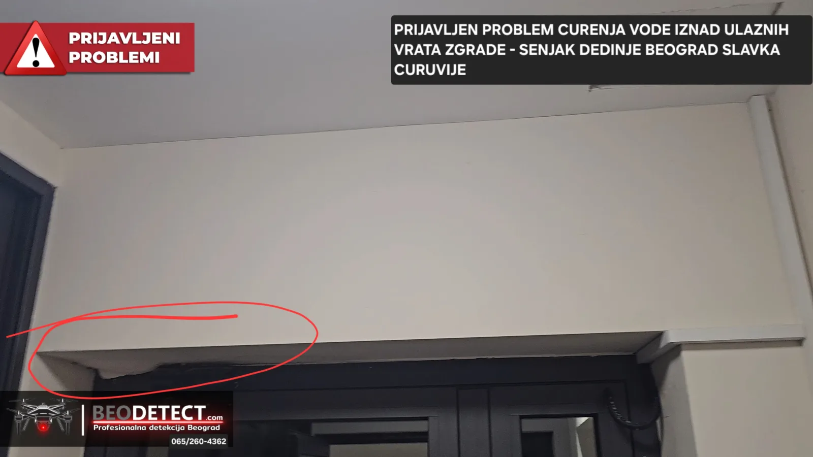 Inženjerska detekcija uspešno otkrila uzrok curenja vode ispred ulaznih vrata zgrade&hellip;