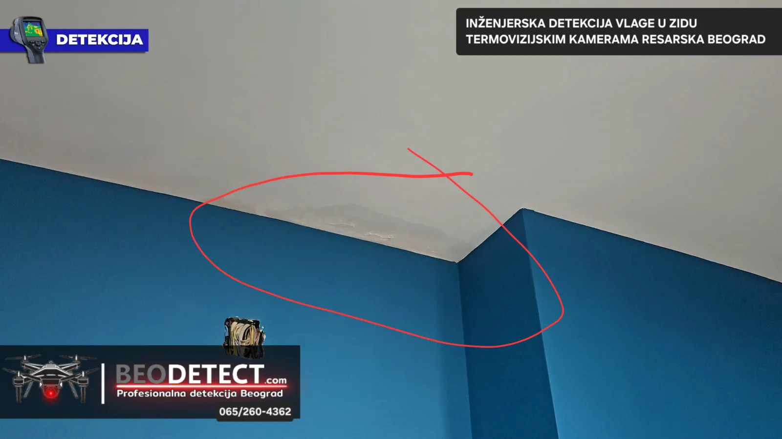 Beodetect tim inženjera uspeo je posle višečasovne detekcije ispitivanja sistema da pronađe uzrok velike vlage u