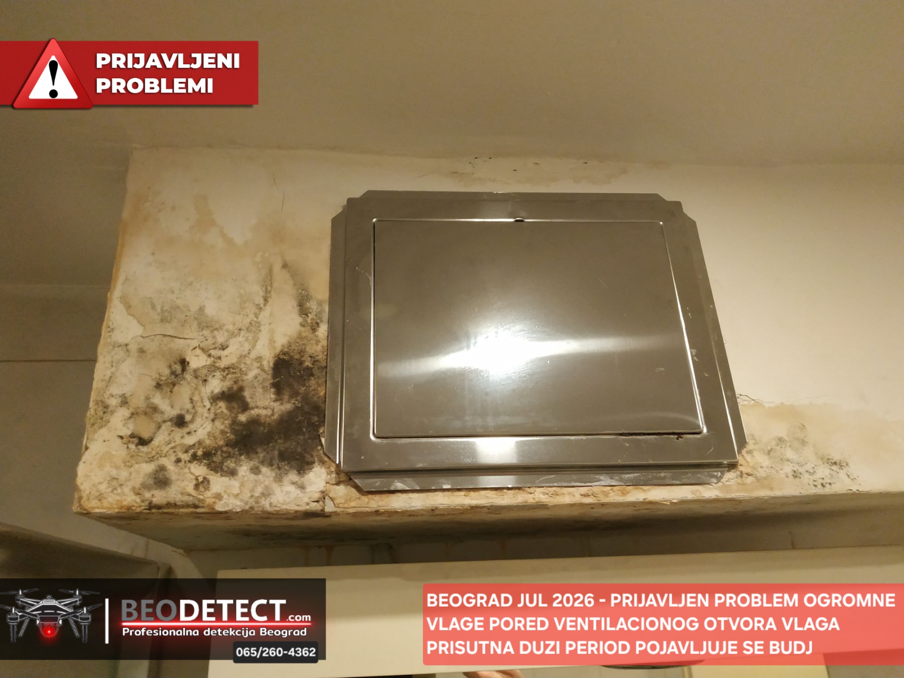 Beograd jul 2026 - Prijavljen problem vlazenja oko ventilacionog otvora - dugorocna&hellip;