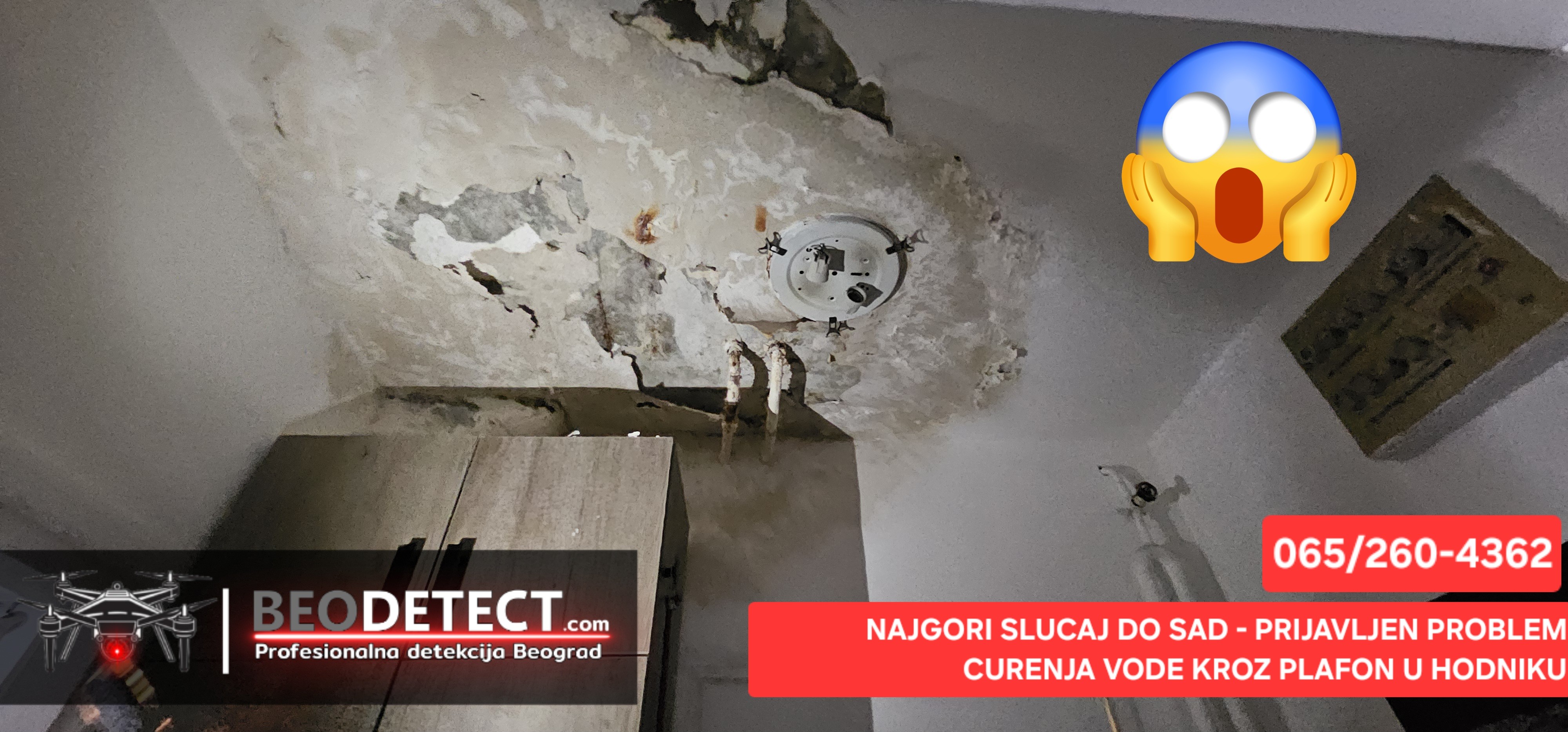 Dorcol - Cara Dusana - Najgori do sad slucaj curenja vode u stanu u zgradi Gundulicev venac