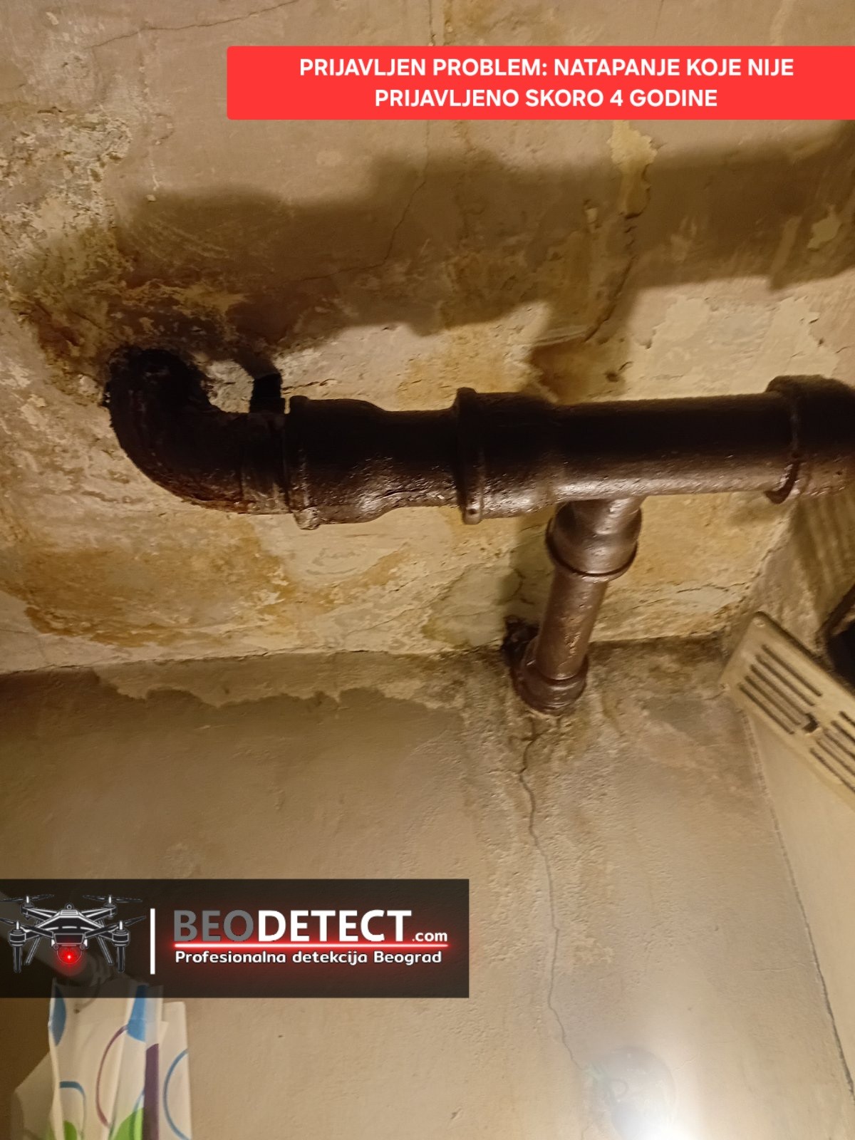 Prijavljen problem - Curenje koje nije prijavljeno skoro 4 godine – tiha šteta na instalacijama