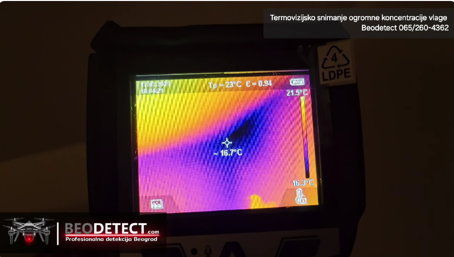 termovizijsko snimanje velike koncentracije vlage termalno snimanje termalnom kamerom termo kamera infrared infra crvena