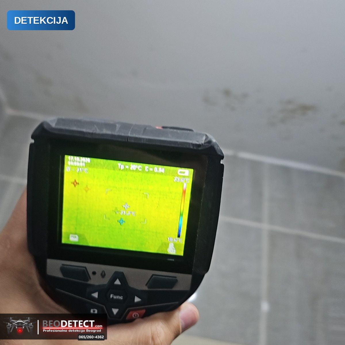 Detekcija – otkrivanje uzroka vlage (Rakovica) | BeoDetect inženjerska dijagnostika — Rakovica, Beograd