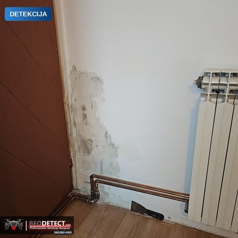 Zatečeno stanje – merenje vlage u zidu (Zemun) | BeoDetect otkrivanje uzroka — Zemun, Beograd