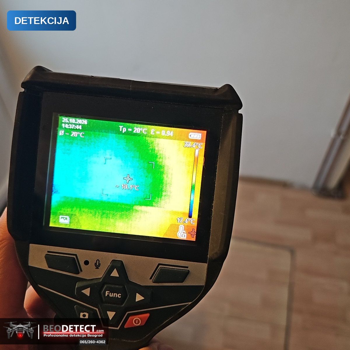 Zatečeno stanje – uzrok vlage i buđi (Zemun) | BeoDetect home solutions Belgrade — Zemun, Beograd
